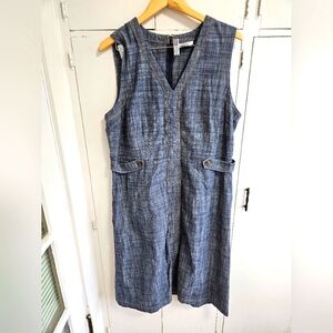 Liz Claiborne denim v neck tank dress Size XL